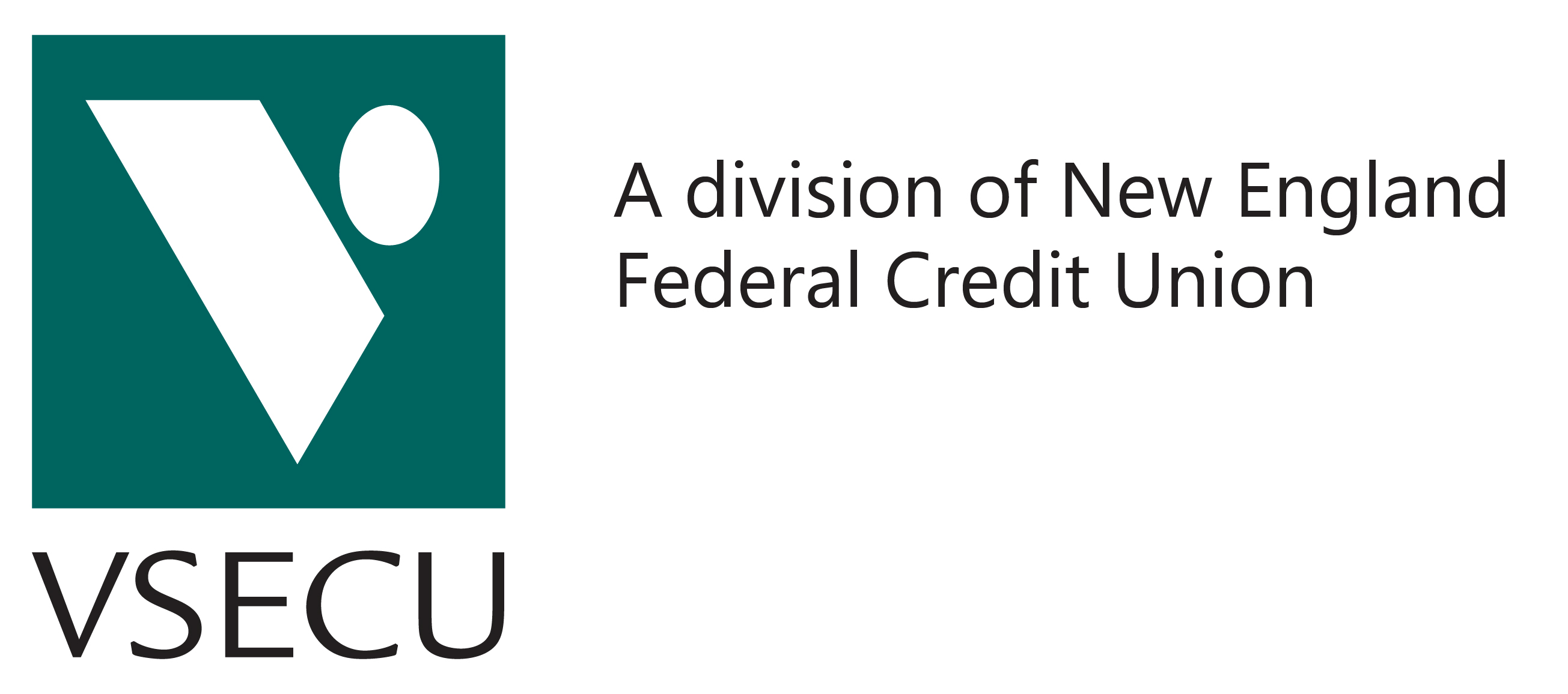 VSECU, a division of New England Federal Credit Union LOGO MOCKUP - Horizontal